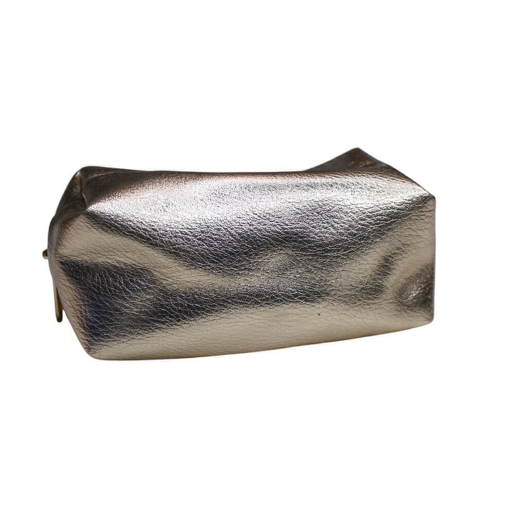 Alexis Bendel Metallic Gold Cosmetics Bag Make Up Pouch Small Bag - Picture 5 of 6